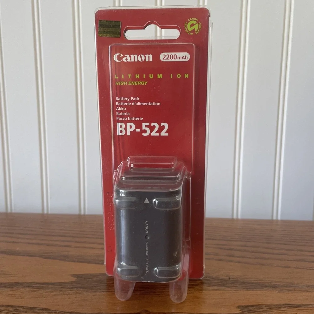 New Canon BP-522 Genuine battery 2200 mAh Cannon Lithium Ion Battery Pack